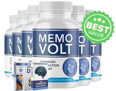 MemoVolt 6-bottle ultimate package with Best Value badge